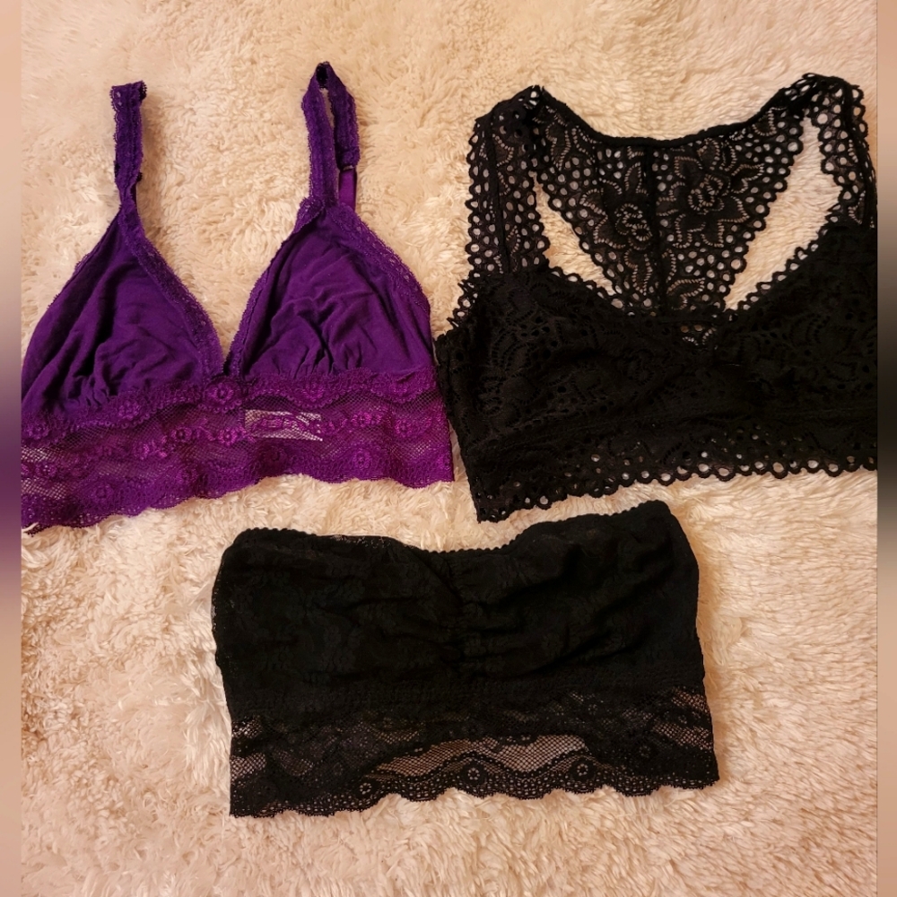 Set of 3 Laced Bra